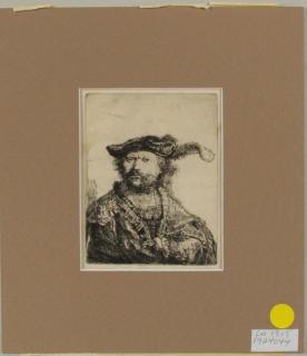 Appraisal: Rembrandt Harmensz Van Rijn Self Portrait Etching Rembrandt Harmensz Van