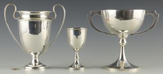 Appraisal: Sterling cups inc Trophy Cups st item Edward VIII Art