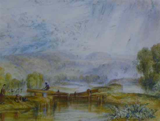 Appraisal: Early th century English School pair of watercolours View of