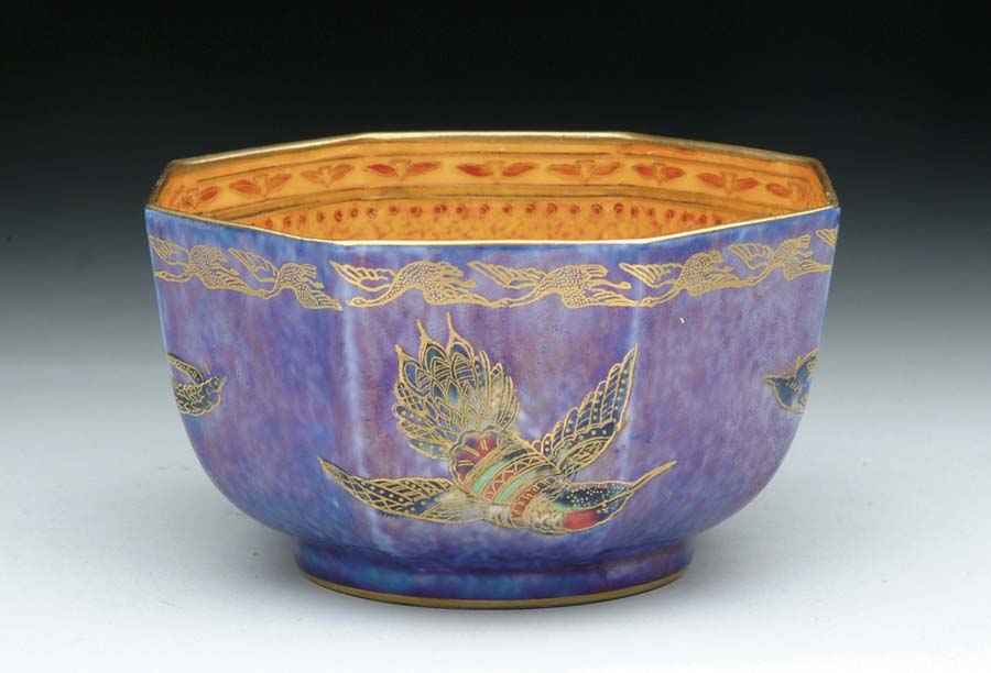 Appraisal: WEDGWOOD FAIRYLAND LUSTRE BOWL Beautiful small paneled Fairyland Lustre bowl