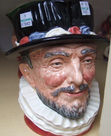 Appraisal: Two Royal Doulton Toby jugs BEEFEATER and MINE HOST together