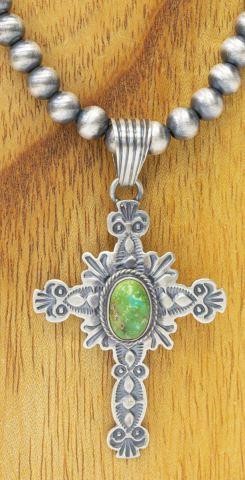 Appraisal: Native American sterling silver necklace hallmarked Francis Francis Melvin Navajo