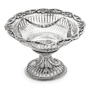 Appraisal: A Victorian Silver Candy Dish George Fox London having a