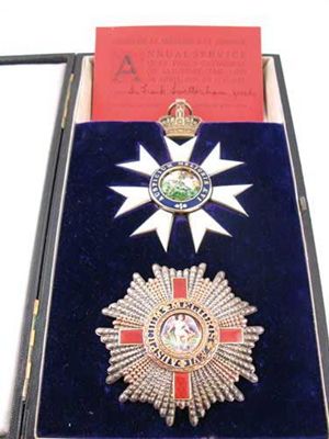 Appraisal: Order of St Michael and St George and collar The