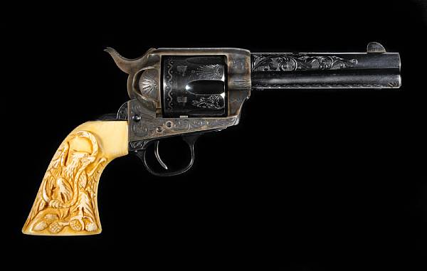 Appraisal: A factory engraved Colt single action army revolver attributed to