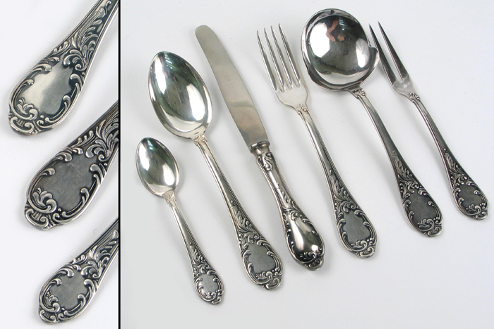 Appraisal: A CONTINENTAL QUALITY ELECTRO PLATED NICKEL SILVER FLATWARE SET service