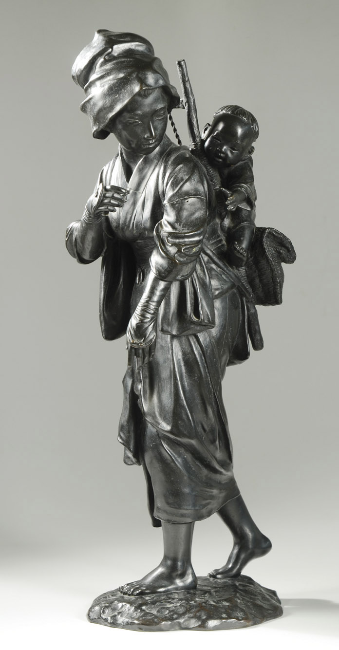 Appraisal: TOKYO SCHOOL BRONZE Meiji period late th century A woman