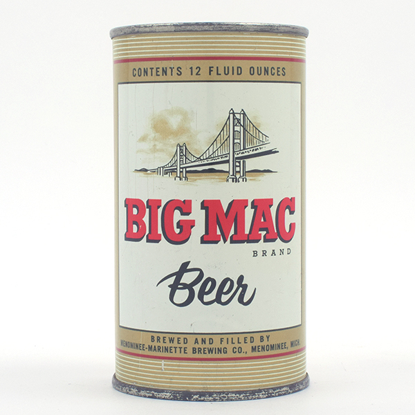 Appraisal: Big Mac Beer Flat Top - Reference USBC - Brewery