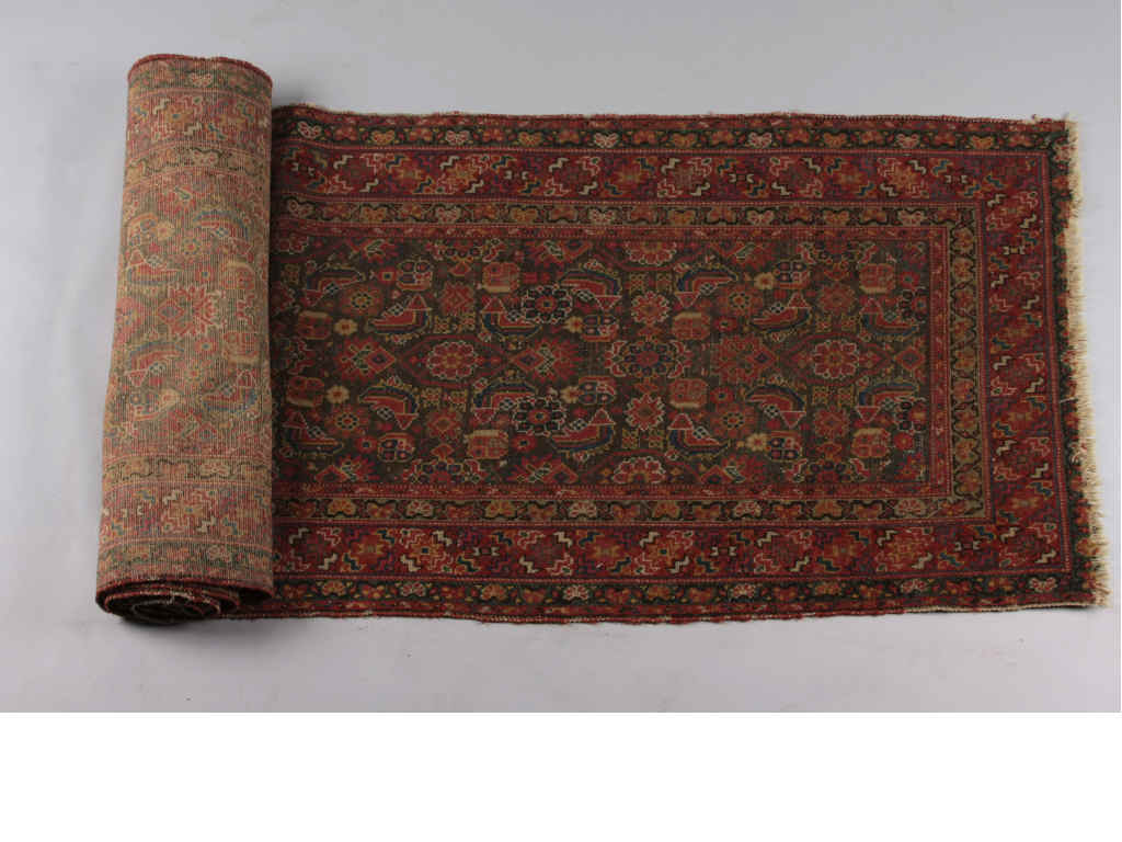 Appraisal: Semi-Antique Persian Malayer Runner overall floret and palmette design of