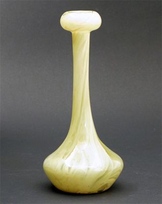 Appraisal: An H G Richardson striated glass vase after a design