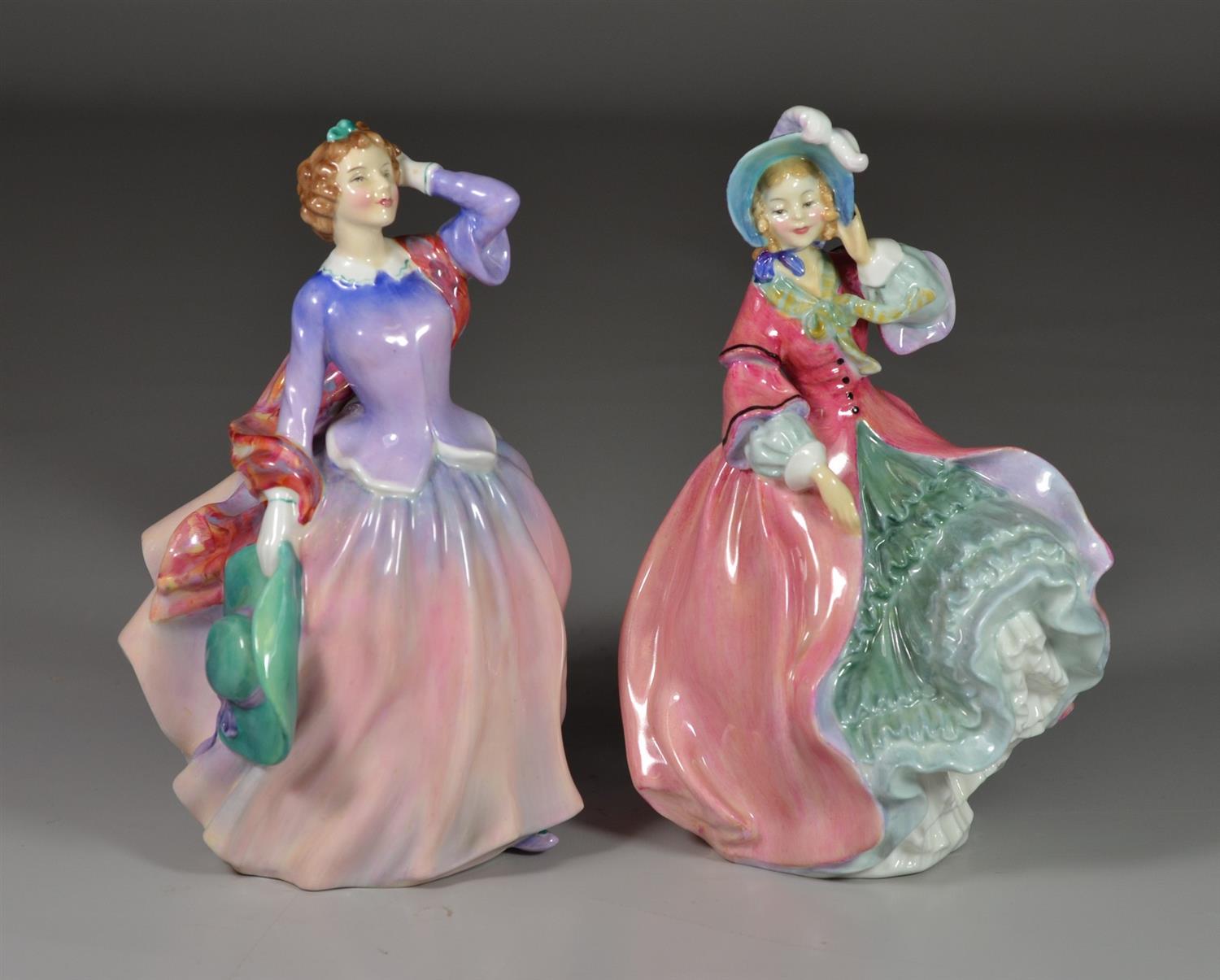 Appraisal: Royal Doulton bone china figurines Blithe Morning HN Spring Morning