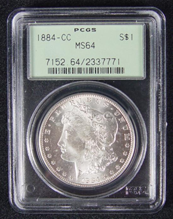 Appraisal: -CC Morgan Dollar PCGS certified and graded MS