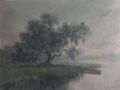 Appraisal: ALEXANDER JOHN DRYSDALE american - MISTY SCENE OF TREE IN