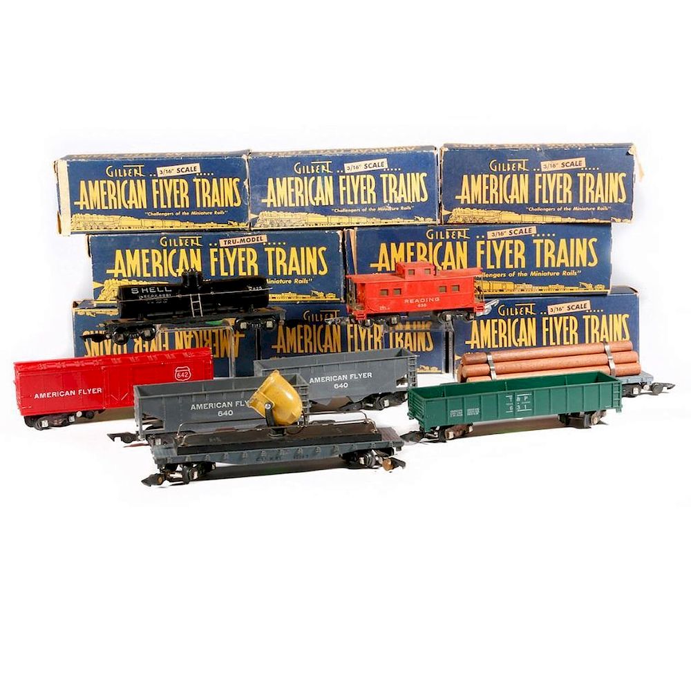 Appraisal: AF S -Pcs Series Freight Car Lot AF S gauge