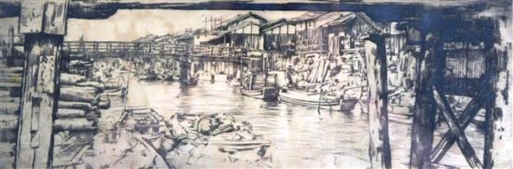 Appraisal: Mortimer Menpes Australia British - Under the Bridge Japan Nagasaki