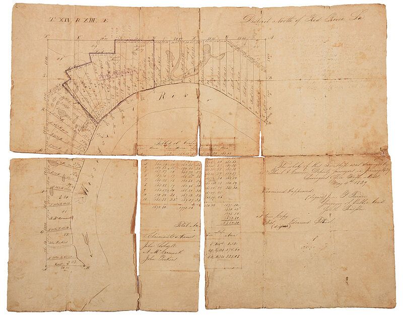 Appraisal: Early th Century Louisiana Land Survey District North of Red