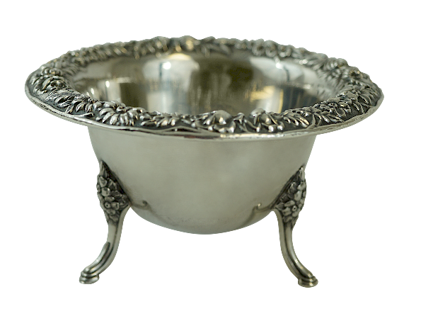 Appraisal: Sterling Repousse Footed Serving Bowl S Kirk Son Inc Sterling