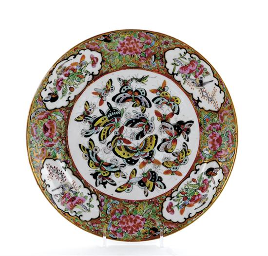 Appraisal: Chinese Export rose medallion plate early th century wide floral