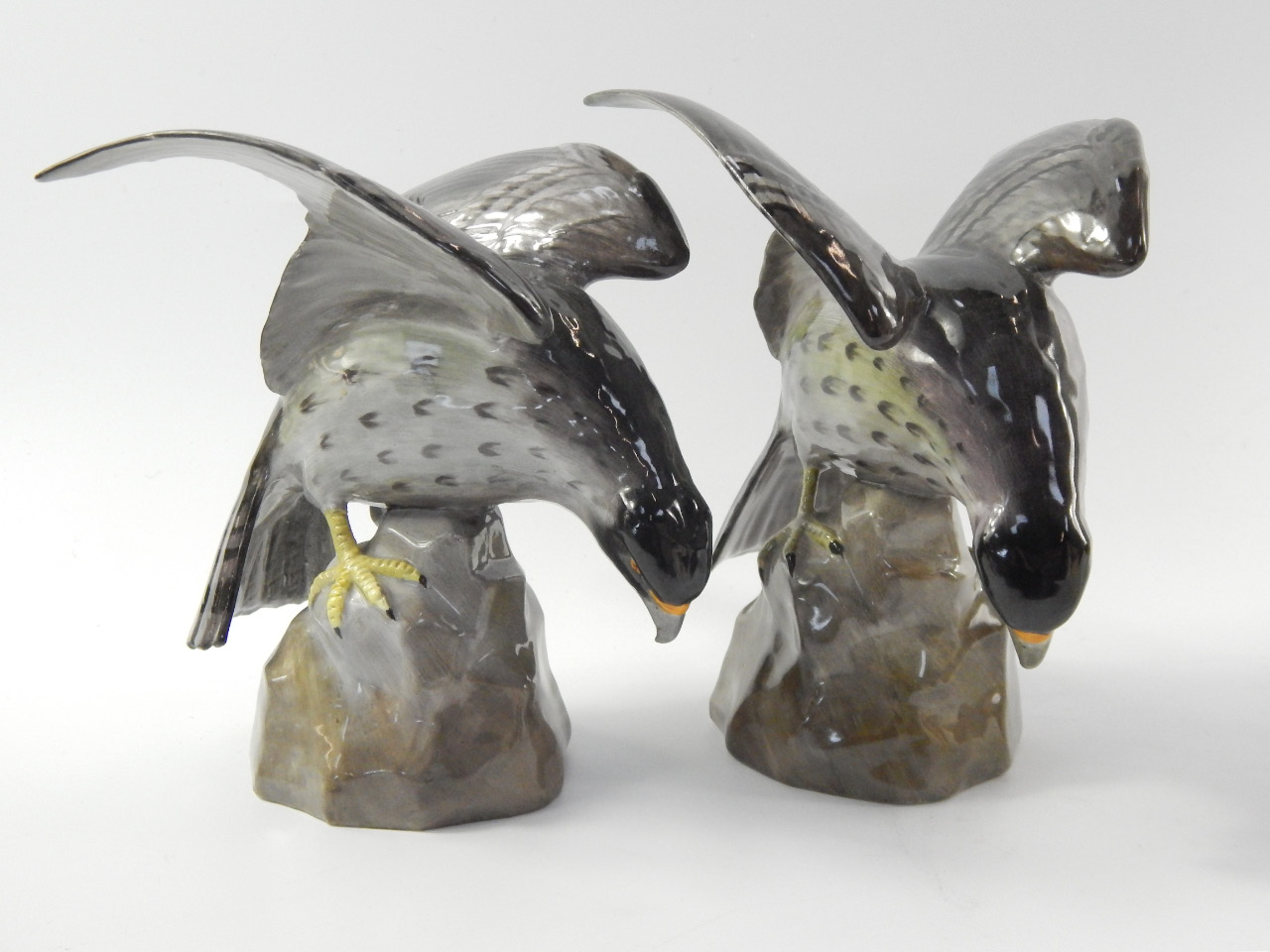 Appraisal: A pair of Copeland Spode porcelain figures of Falcons mid