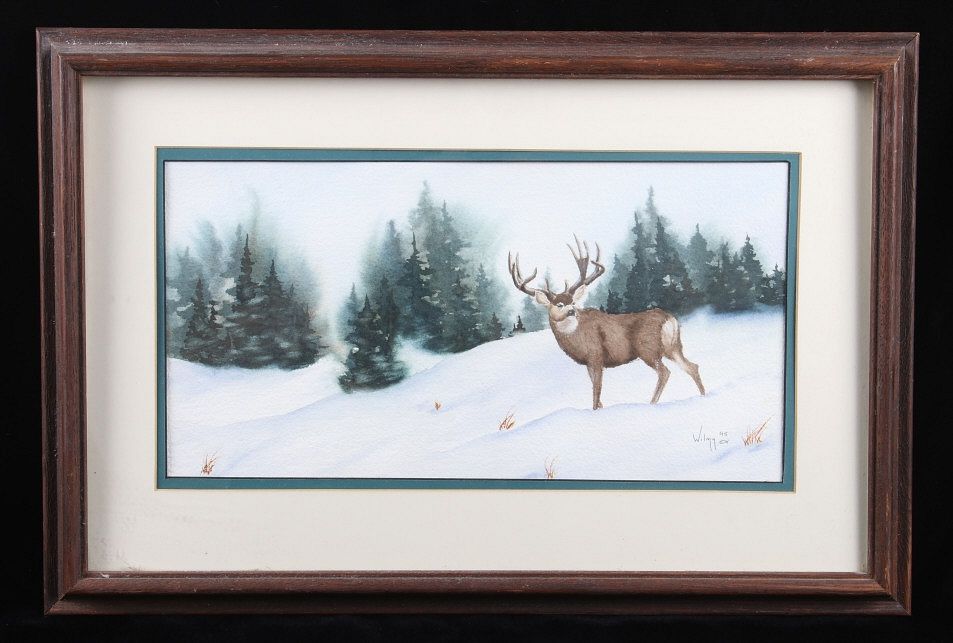 Appraisal: Original Buck Watercolor Painting Signed Wilma Included in this lot