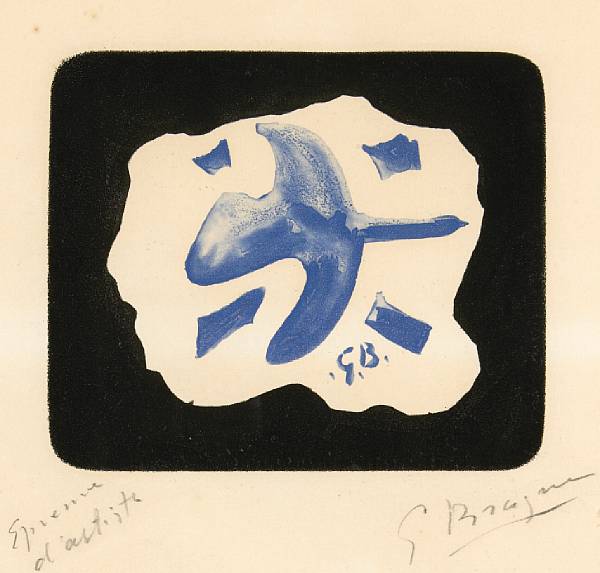 Appraisal: After Georges Braque French - Untitled L'Oiseau Bleu not in