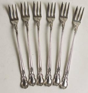 Appraisal: Sterling Silver Chantilly Seafood Forks OT Gross