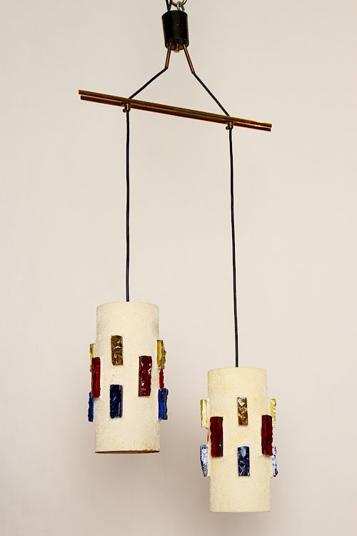 Appraisal: MID CENTURY MODERN ITALIAN CEILING LIGHT A mid century modern