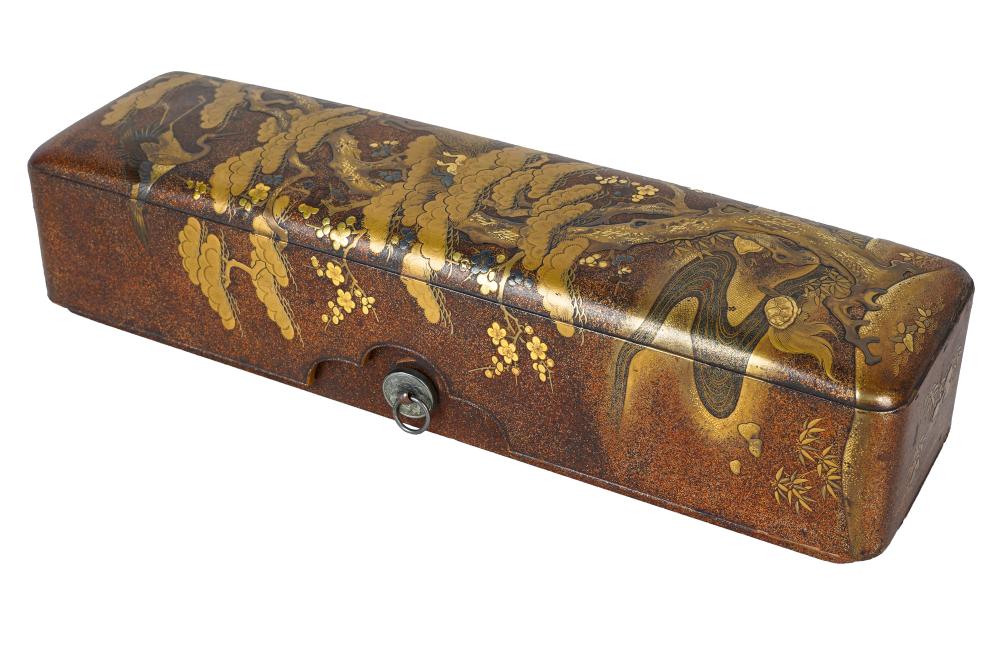 Appraisal: JAPANESE EDO PERIOD LACQUERED BOXCondition with areas of loss and