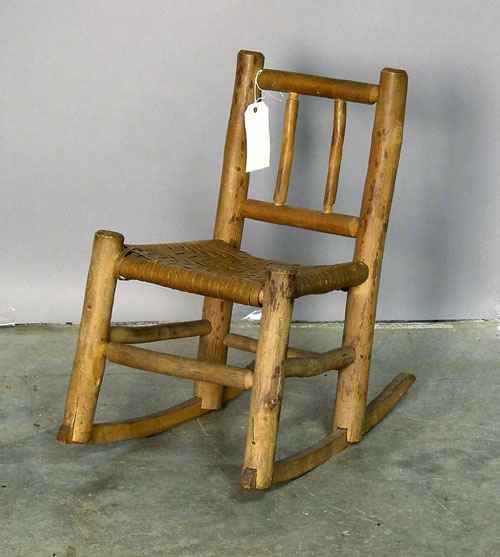 Appraisal: Rustic child's rocker