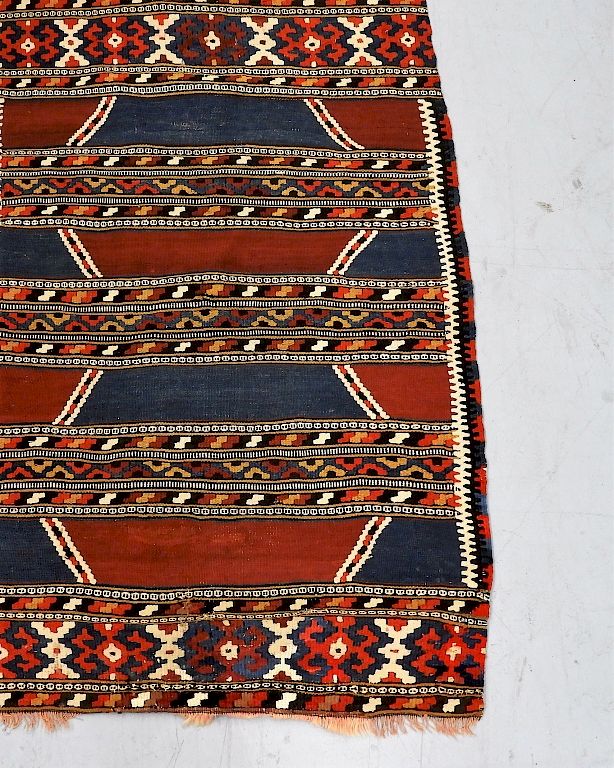 Appraisal: Western Turkish Pillow Cover Kilim Carpet Rug Western Turkey Mid