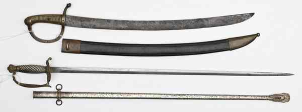 Appraisal: European Swords Lot of Two Condition Very good