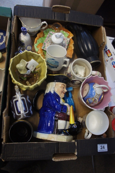 Appraisal: A collection of various pottery to include Toby Jug Guiness