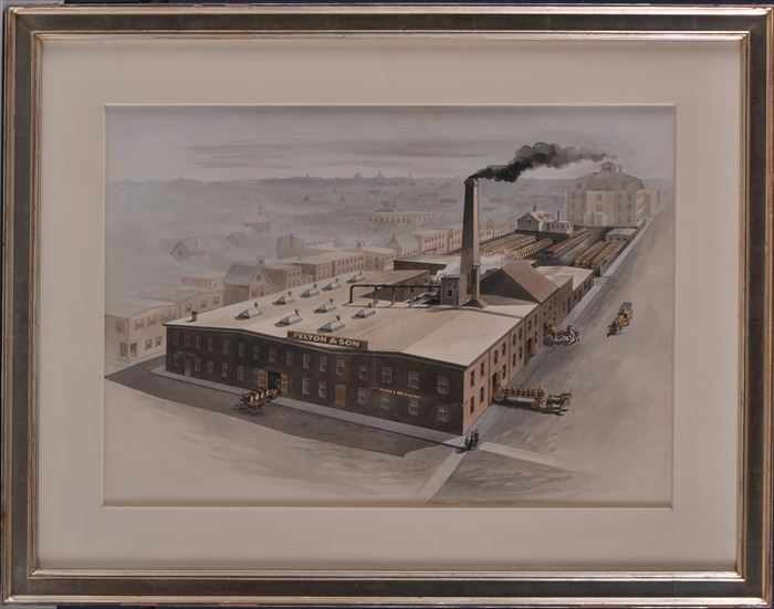 Appraisal: ENGLISH SCHOOL FELTON SON WAREHOUSE Watercolor and ink on paper