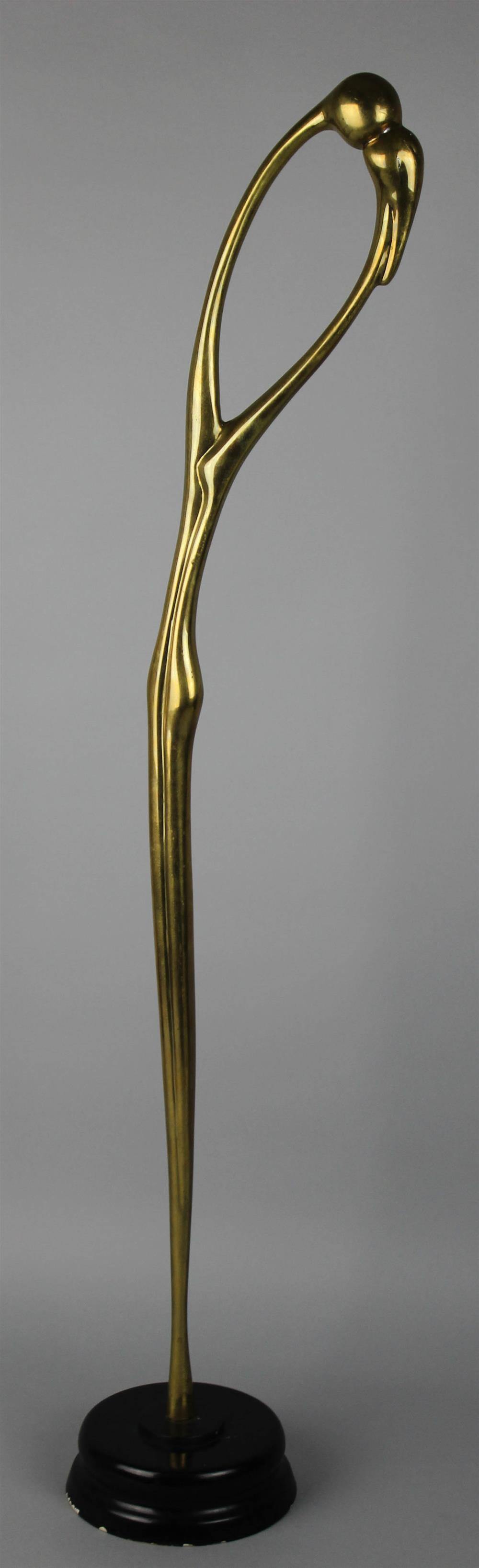 Appraisal: RUTH BLOCH ISRAELI - THE EMBRACE Bronze h in including