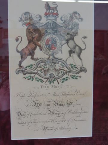 Appraisal: Royal Crest Lithograph of William Augustus finely matted and framed