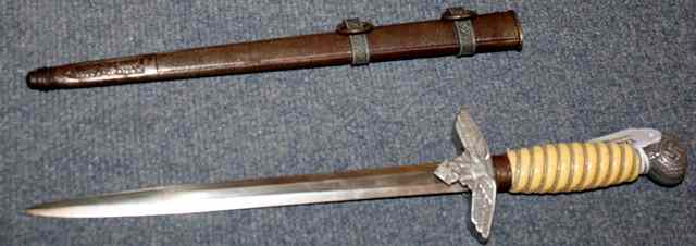 Appraisal: A NAZI THIRD REICH LUFTWAFFE DAGGER by W K C