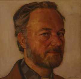 Appraisal: Bryan Westwood - Portrait of Brian Dunlop oil signed 'WESTWOOD'