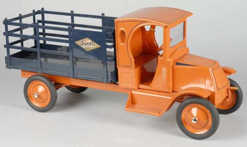 Appraisal: Pressed Steel American National Giant Stake Truck Description Circa Enclosed