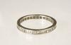 Appraisal: LADY'S RING - Antique platinum eternity band channel set with