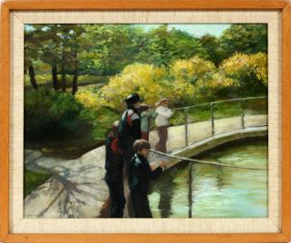 Appraisal: DEBRA REID-JENKINS OIL ON CANVAS H W The Duck Pond