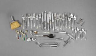 Appraisal: Miscellaneous Group of Forty-Four Pieces of Sterling consisting of forks