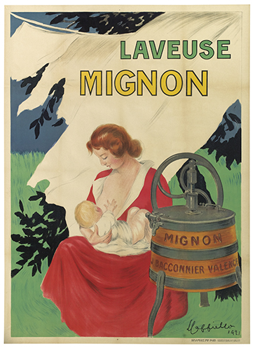 Appraisal: LEONETTO CAPPIELLO - LAVEUSE MIGNON x inches x cm Devambez