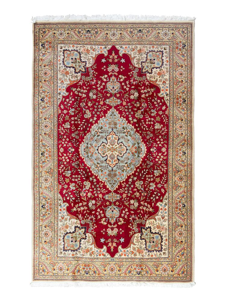 Appraisal: A Tabriz Wool Rug A Tabriz Wool Rug th Century