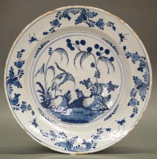 Appraisal: th c delft ware Charger An th Century English Delft