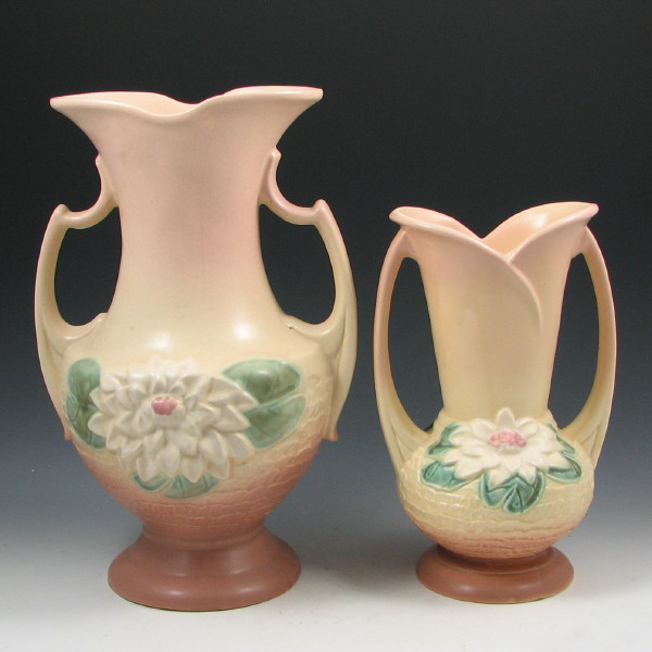 Appraisal: Hull Water Lily - Vases Two Hull Water Lily vases