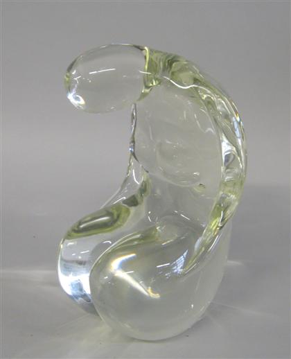 Appraisal: Italian figural glass sculpture elio raffaeli mid th century Modeled