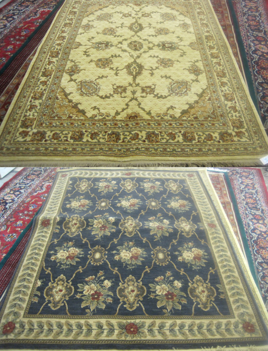 Appraisal: TWO AMERICAN MACHINE LOOMED ORIENTAL CARPET Shaw Industries Jack Nicklaus