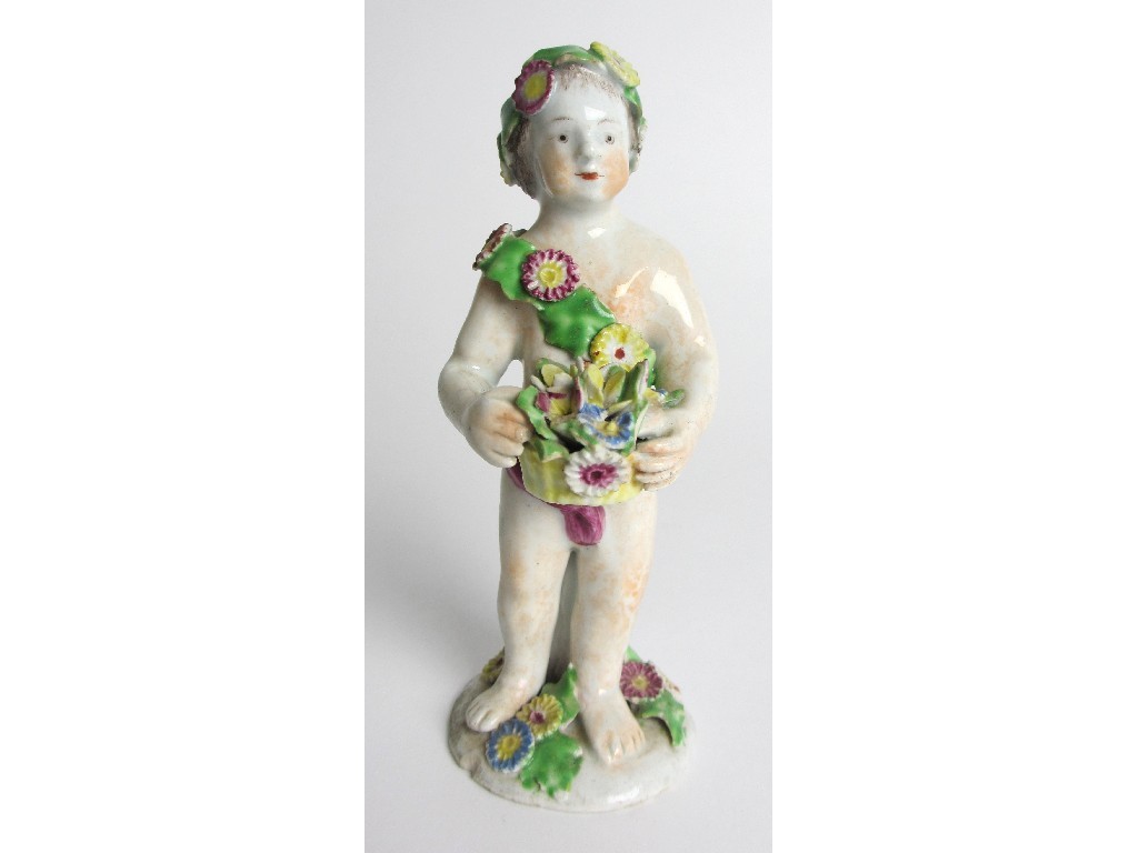 Appraisal: An th Century English porcelain figure emblematic of Summer chips