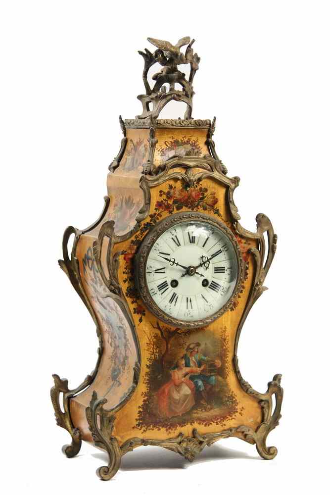 Appraisal: FRENCH MANTEL CLOCK - Mid- th c French Mantle Clock