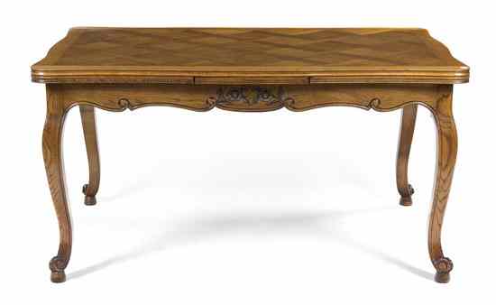 Appraisal: A Louis XV Provincial Style Oak Refractory Table having a